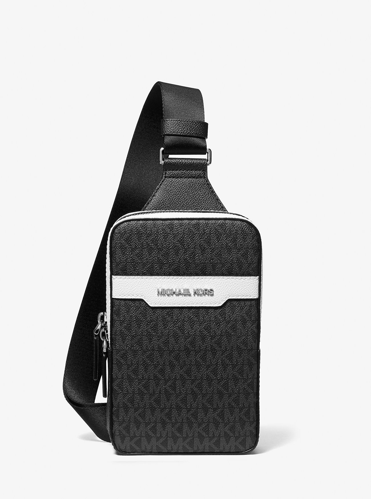 [INCOMING ETA 30 DAYS] Michael Kors Men Cooper Signature Logo Sling Pack in Bright White (37S5LCOY1B)