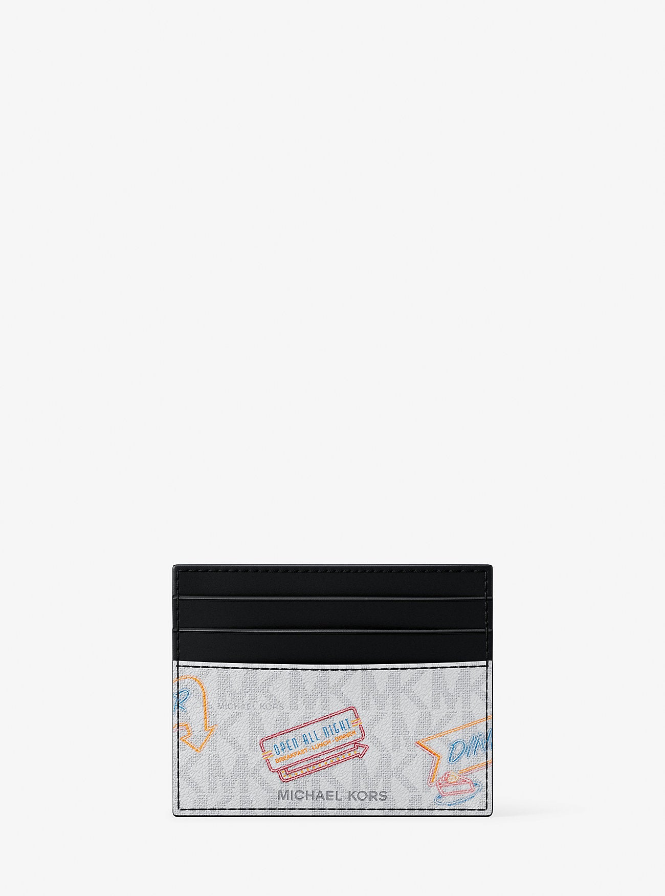 [READY STOCK MY] Michael Kors Cooper Tall Card Case in Optic White (36T5LCOD0U)