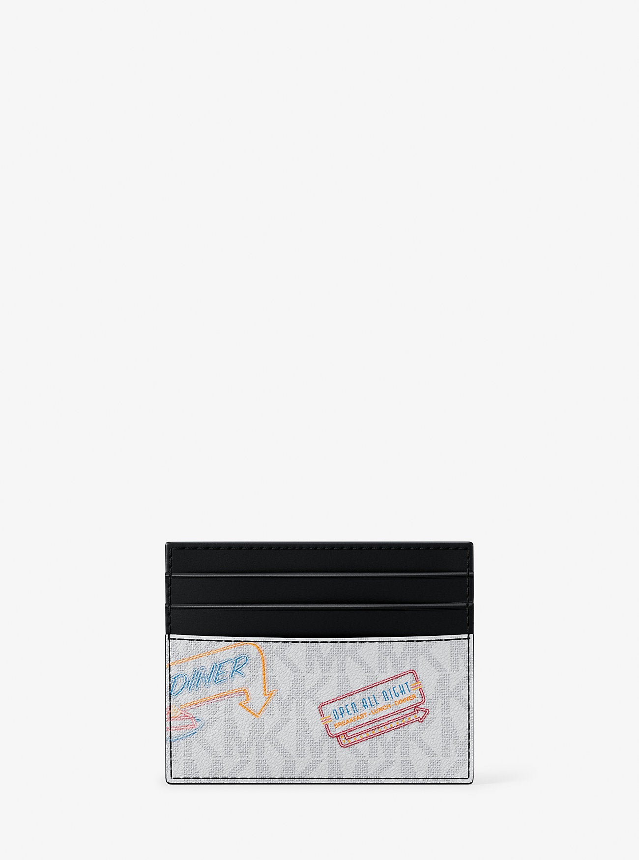 [READY STOCK MY] Michael Kors Cooper Tall Card Case in Optic White (36T5LCOD0U)