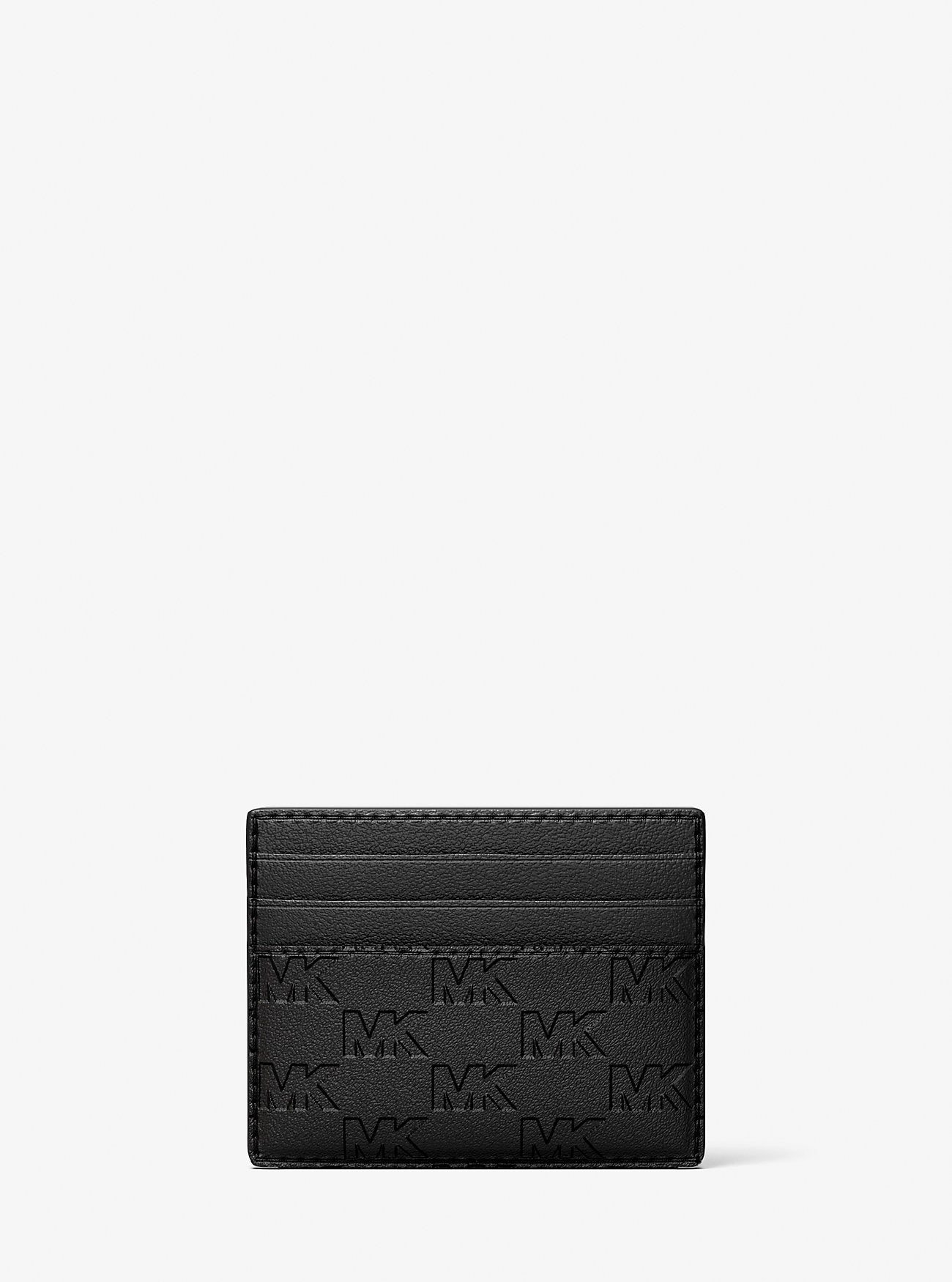 [READY STOCK MY] Michael Kors Cooper Tall Card Case in Signature Black (36S5LCOD2U)