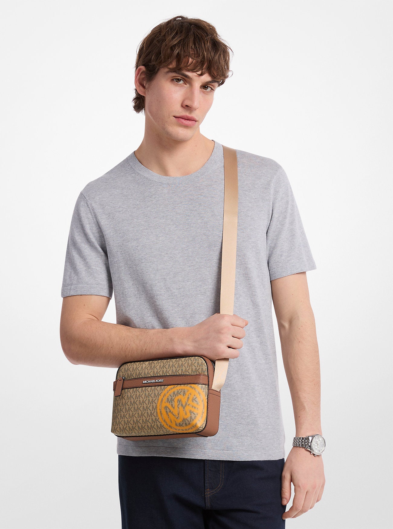 [READY STOCK MY] Michael Kors Cooper Utility Crossbody in Pop Org (37T5LCOC5B)