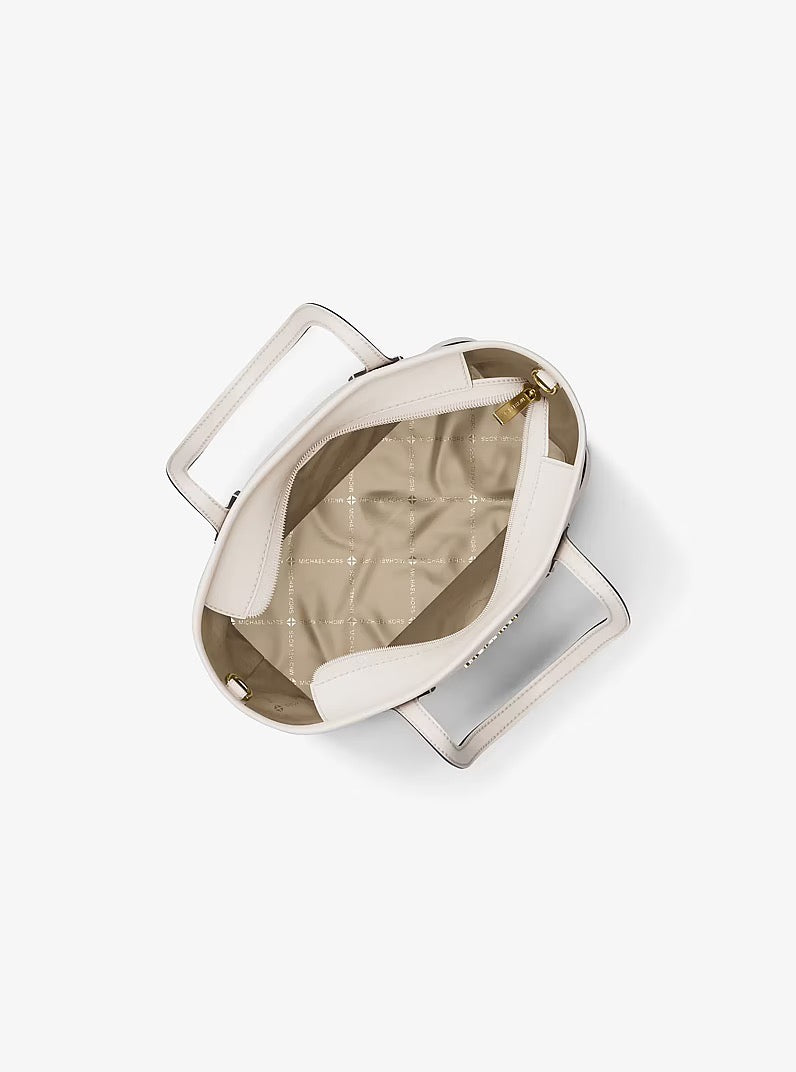 [INCOMING ETA 30 DAYS] Michael Kors Eva Extra-Small Leather Convertible Tote Bag in Light Cream (35S6GV0T0L)