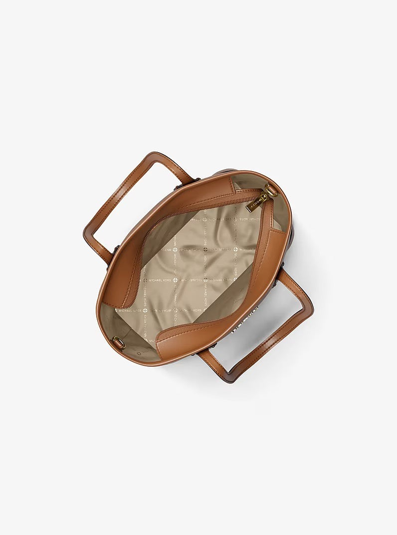 [INCOMING ETA 30 DAYS] Michael Kors Eva Extra-Small Leather Convertible Tote Bag in Luggage (35S6GV0T0L)