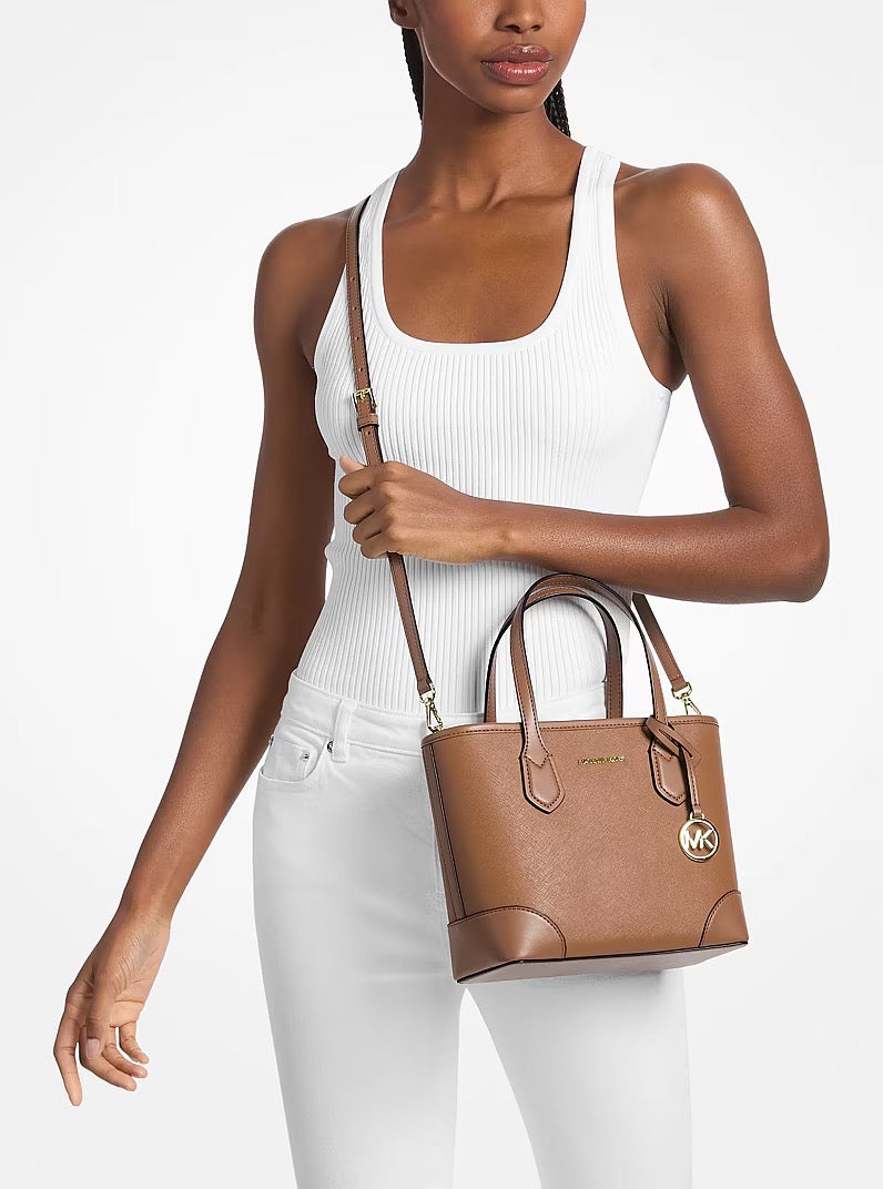 [INCOMING ETA 30 DAYS] Michael Kors Eva Extra-Small Leather Convertible Tote Bag in Luggage (35S6GV0T0L)