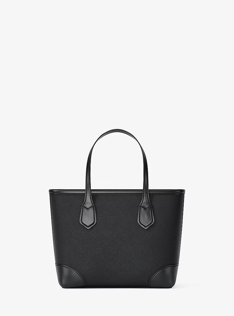 [READY STOCK MY] Michael Kors Eva Extra-Small Saffiano Leather Convertible Tote Bag in Black (35S6SV0T0L)
