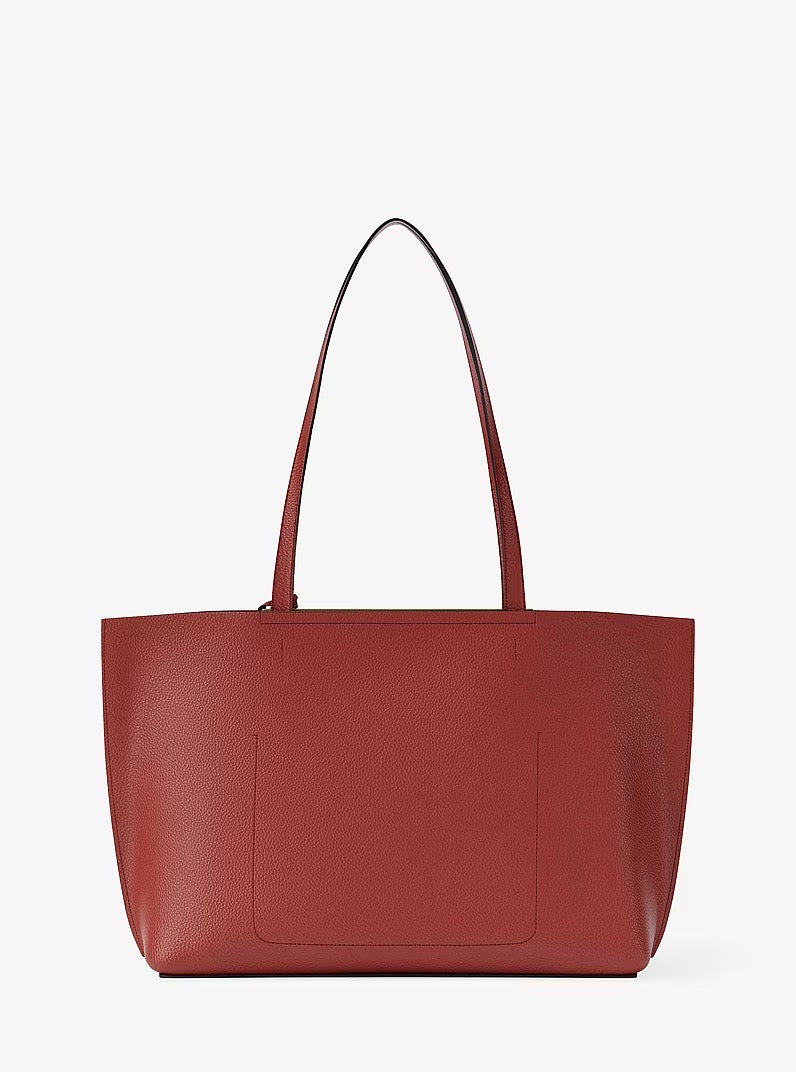 [READY STOCK MY] Michael Kors Evelyn Large East West TZ Tote in Crimson (30F5GQ9T9U)
