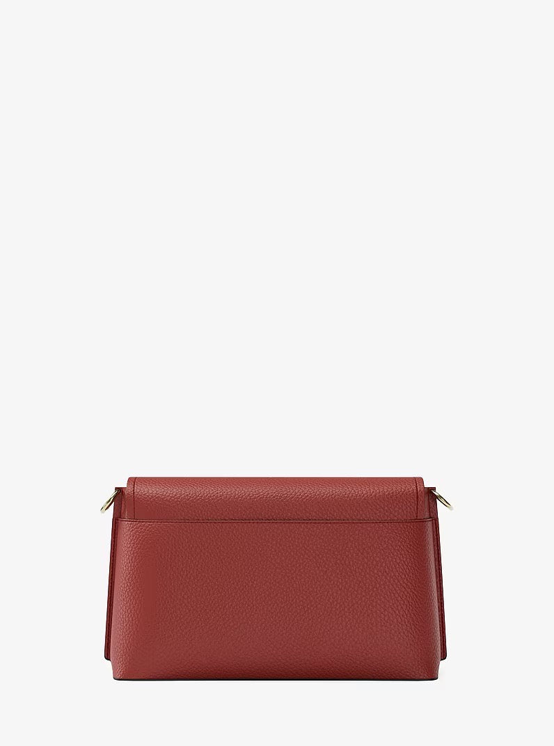 [READY STOCK MY] Michael Kors Evelyn Medium Flap Crossbody in Crimson (32F5GQ9C6U)