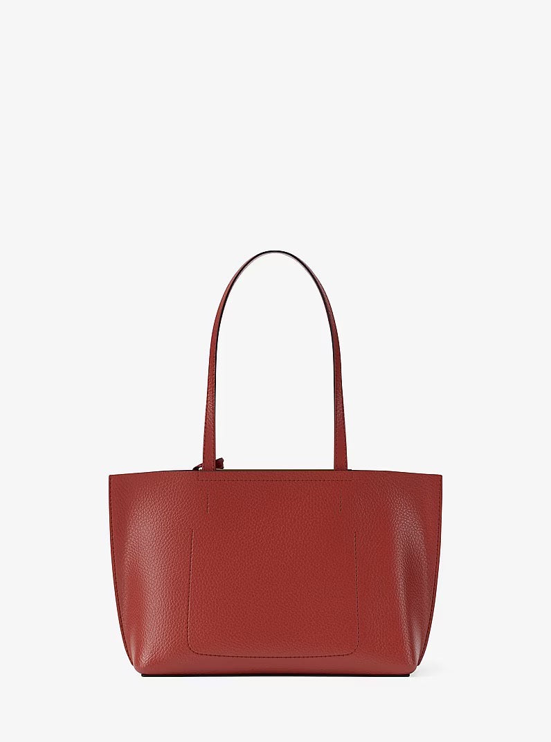 [READY STOCK MY] Michael Kors Evelyn Small East West TZ Tote in Crimson (30F5GQ9T5U)