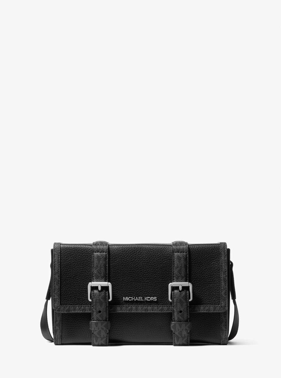 [WEB EXCLUSIVE][INCOMING ETA 30 DAYS] Michael Kors For Men Cooper Trunk-Style Shoulder Bag In Grained Leather in Black (37S6LCOM1O)