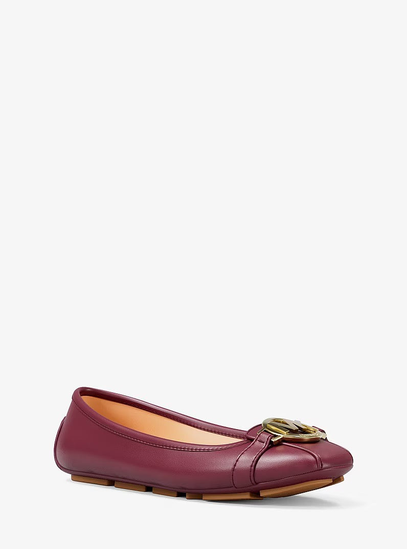 [WEB EXCLUSIVE][FK][INCOMING ETA 30 DAYS] Michael Kors Fulton Leather Moccasin in Maroon (49F6ESFS1L)
