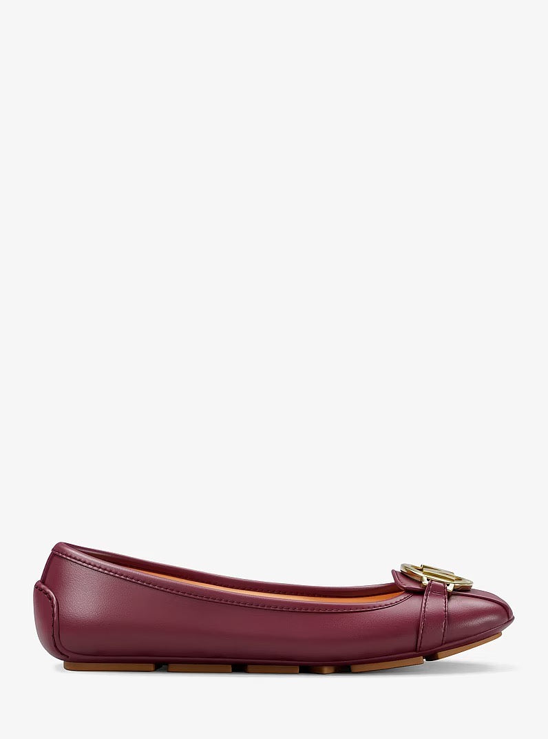 [WEB EXCLUSIVE][FK][INCOMING ETA 30 DAYS] Michael Kors Fulton Leather Moccasin in Maroon (49F6ESFS1L)