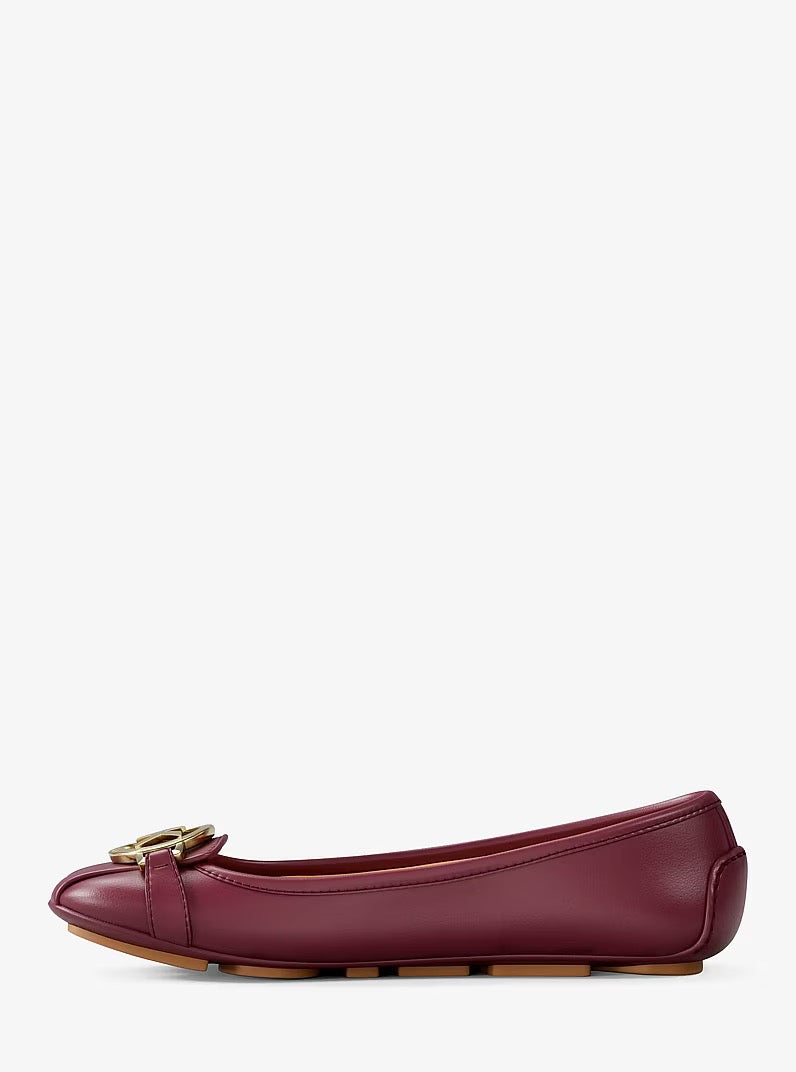[WEB EXCLUSIVE][FK][INCOMING ETA 30 DAYS] Michael Kors Fulton Leather Moccasin in Maroon (49F6ESFS1L)