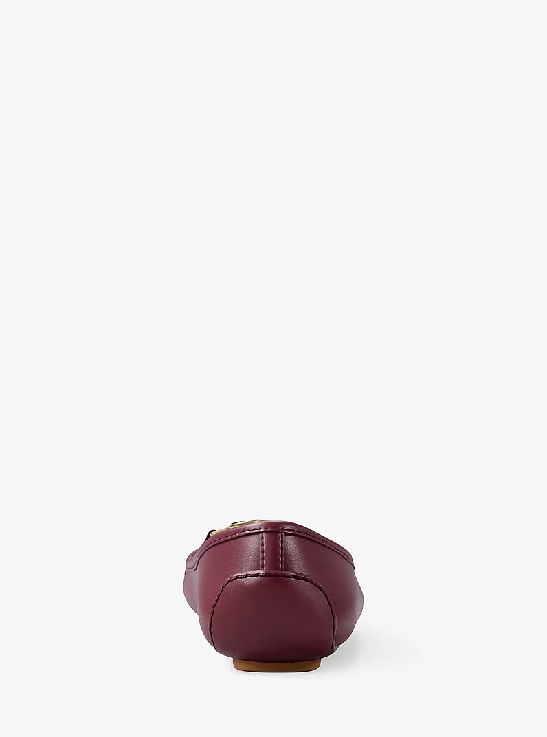 [WEB EXCLUSIVE][FK][INCOMING ETA 30 DAYS] Michael Kors Fulton Leather Moccasin in Maroon (49F6ESFS1L)