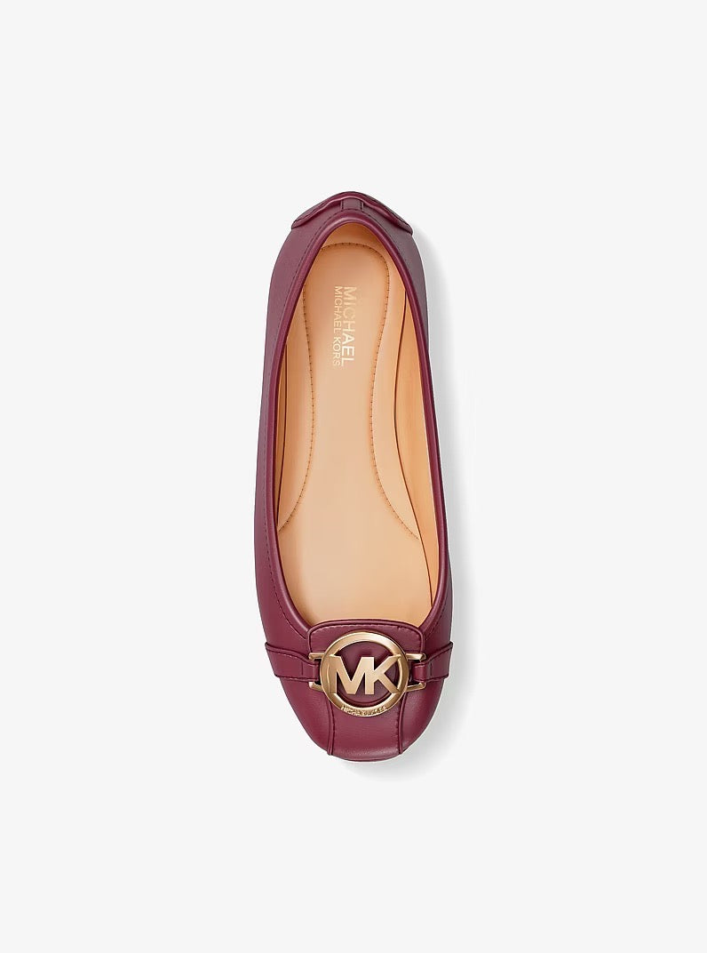 [WEB EXCLUSIVE][FK][INCOMING ETA 30 DAYS] Michael Kors Fulton Leather Moccasin in Maroon (49F6ESFS1L)