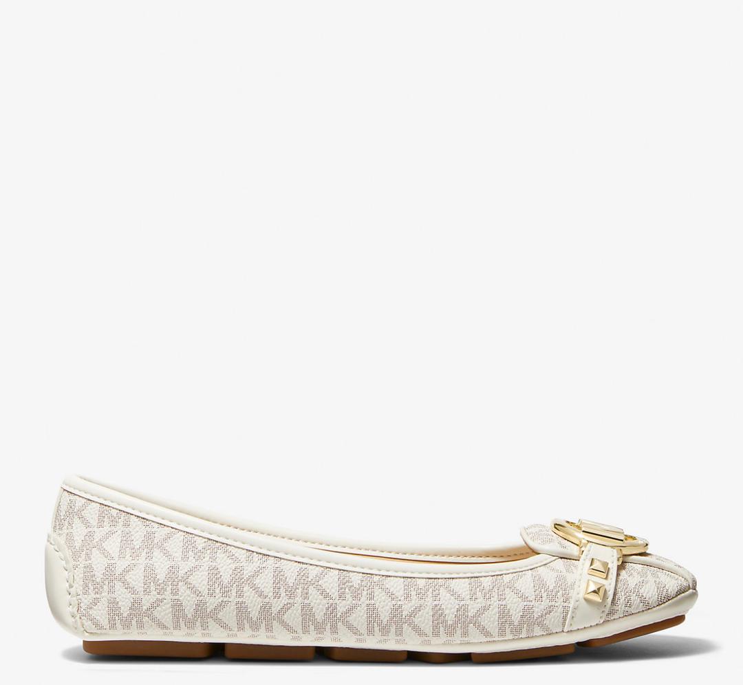 [INCOMING ETA 30 DAYS] Michael Kors Fulton Moccasin in Signature Vanilla (49T8FUFR1B)