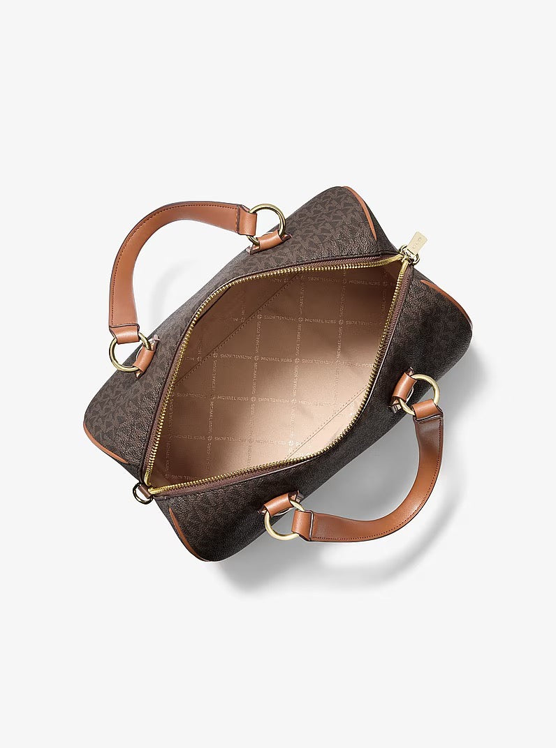 [INCOMING ETA 30 DAYS] Michael Kors Grayson Medium Canvas Bag With Logo in Signature Brown (35S6GGYS6B)
