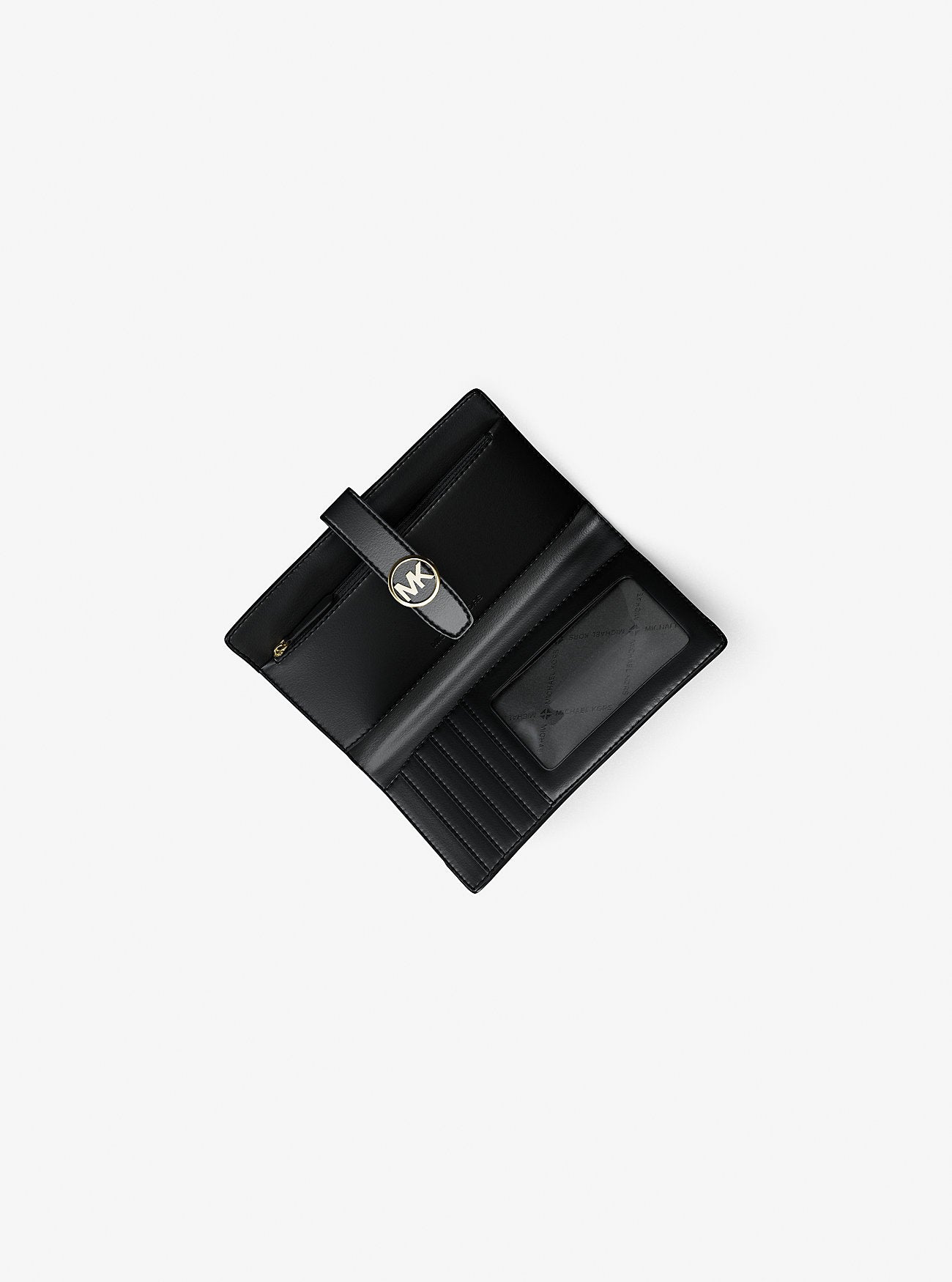 [READY STOCK MY] Michael Kors Greenwich Medium Bifold CZ Wallet in Black (35T5GGRF8L)