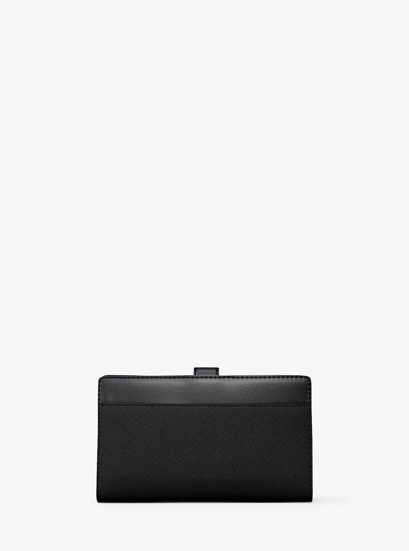 [READY STOCK MY] Michael Kors Greenwich Medium Bifold CZ Wallet in Black (35T5GGRF8L)