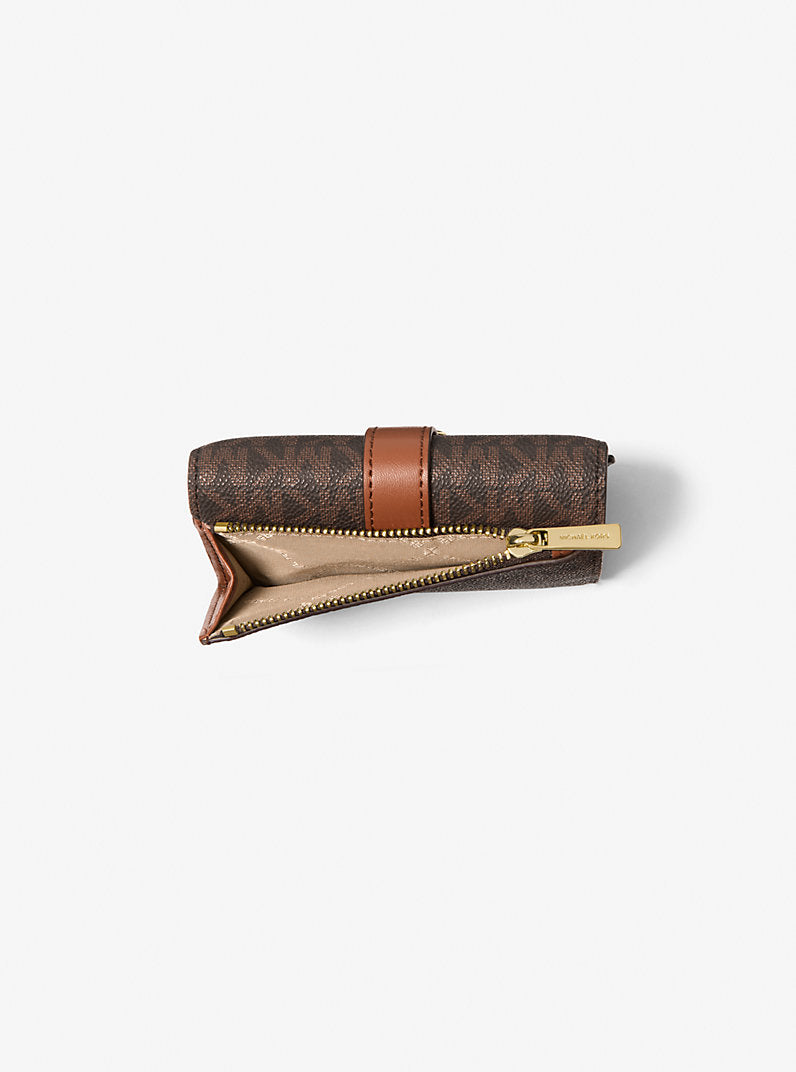 [READY STOCK MY] Michael Kors Greenwich Medium Envelope Trifold in Brown (35S5GGRE6B)