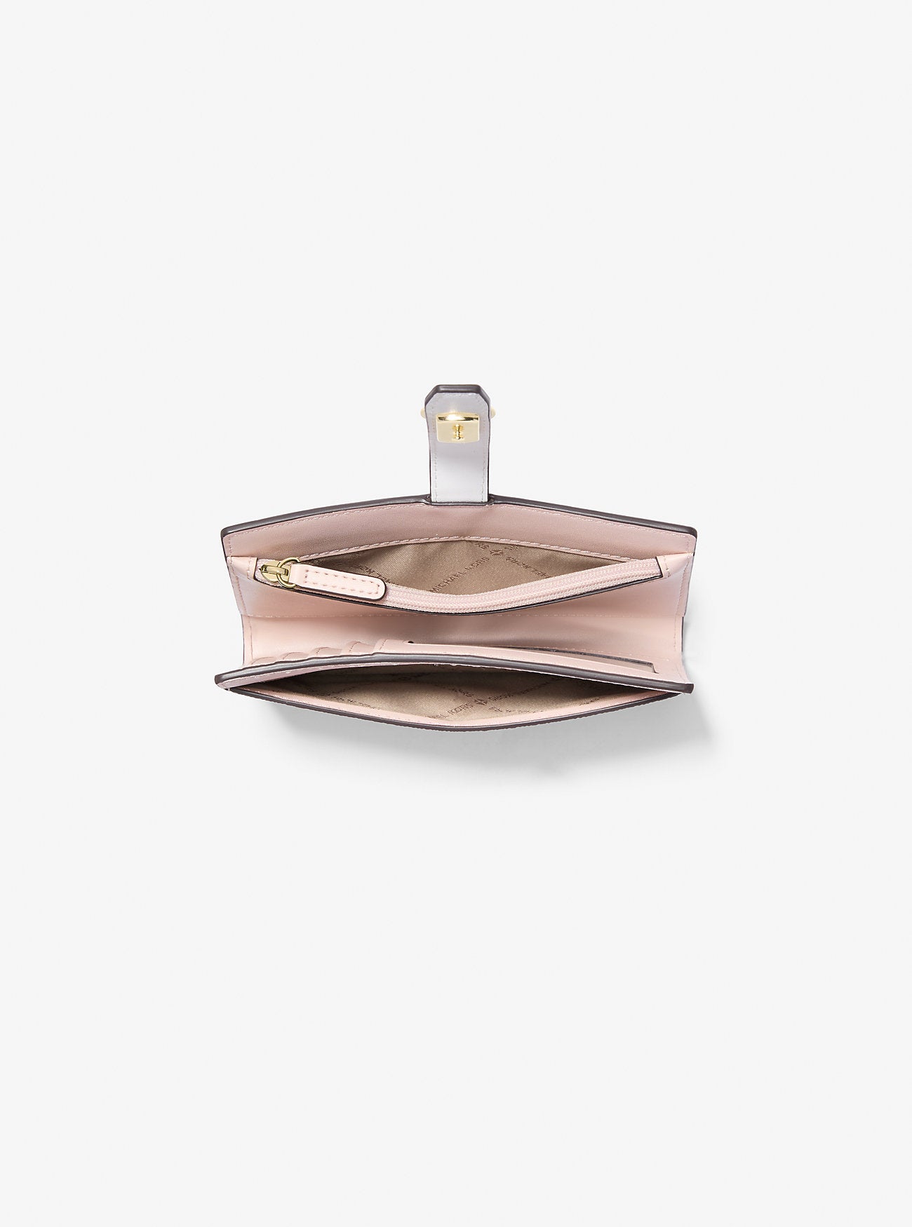 [INCOMING ETA 30 DAYS] Michael Kors Greenwich Medium Signature Logo Wallet in Powder Blush Multi (35S5GGRF8Y)