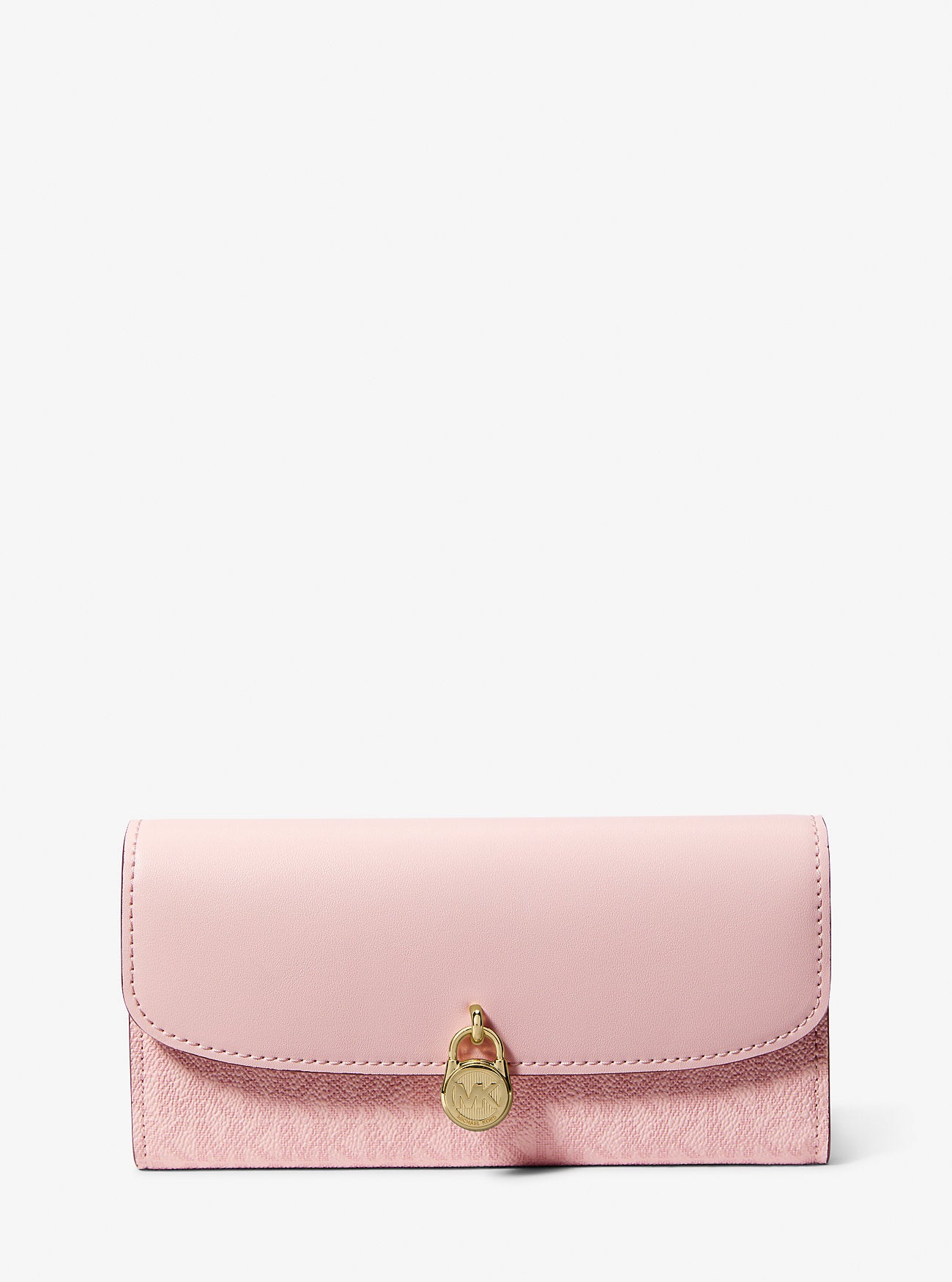 [INCOMING ETA 30 DAYS] Michael Kors Hamilton Large Flap Continental Wallet in Powder Blush (35F5GHME9V)