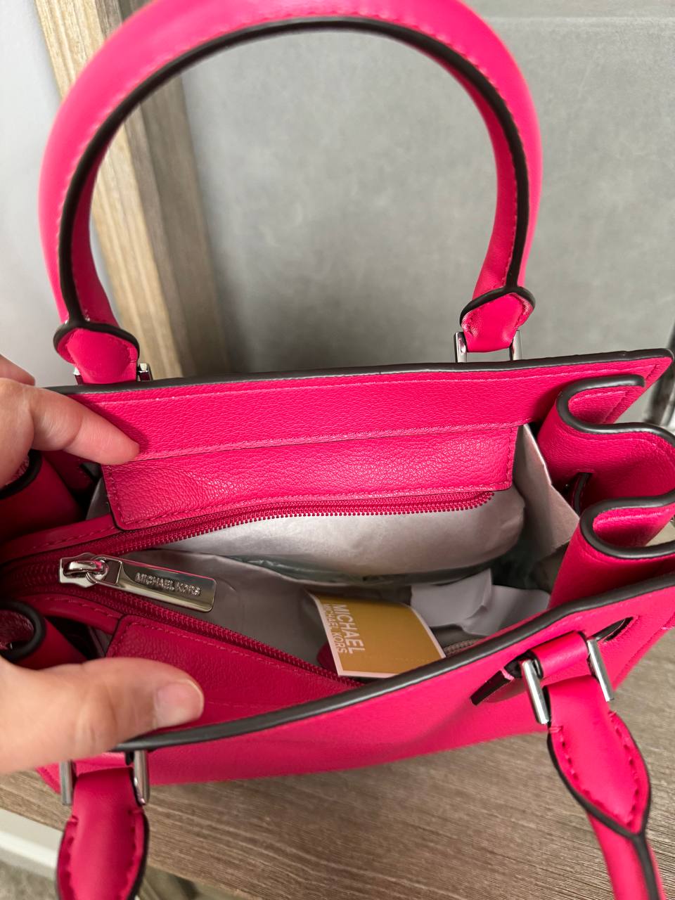 Michael kors hamilton pink best sale