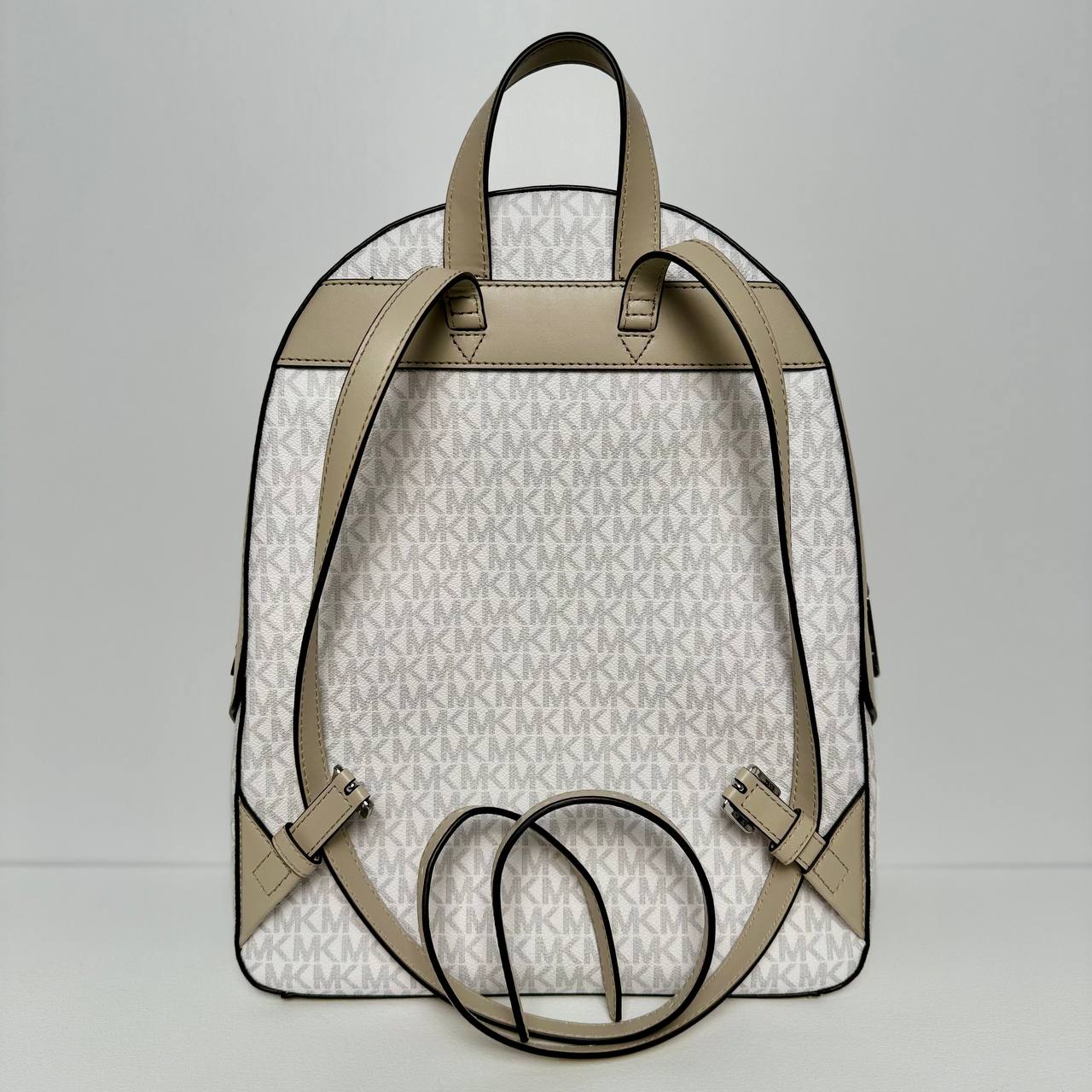 Michael Kors Jaycee Logo Large Backpack in Light Sand Multi (35T2S8TB7V)