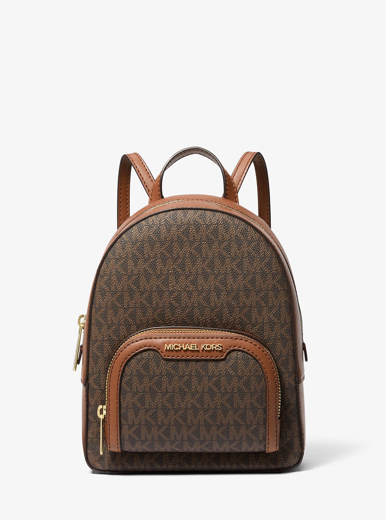 [INCOMING ETA 30 DAYS] Michael Kors Jaycee XS Convertible Zip Pocket Backpack in Signature Brown (35T2G8TB1B)