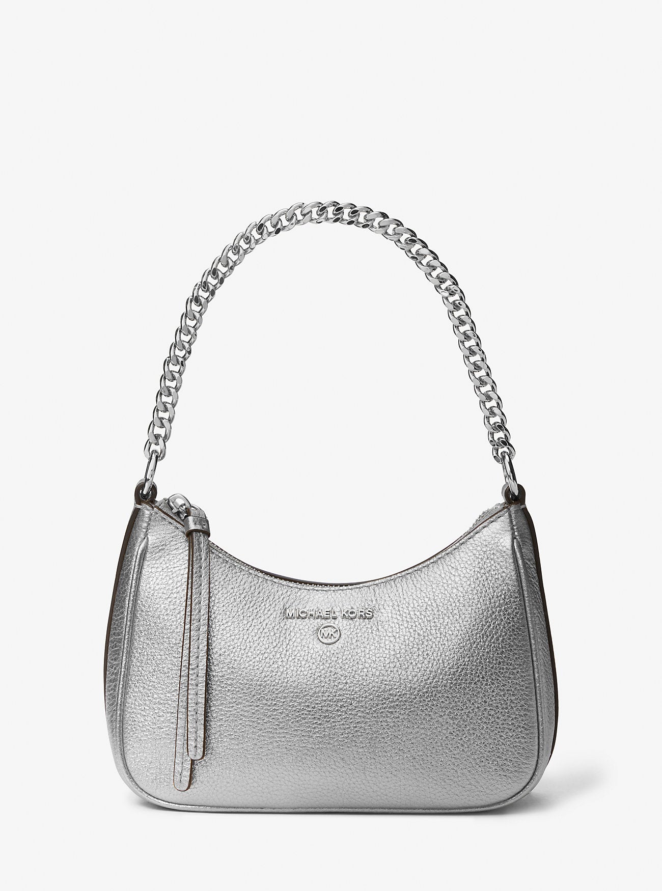 Michael Kors Jet Set Charm Small Chain Pouchette in Silver (32F3GT9C0M)