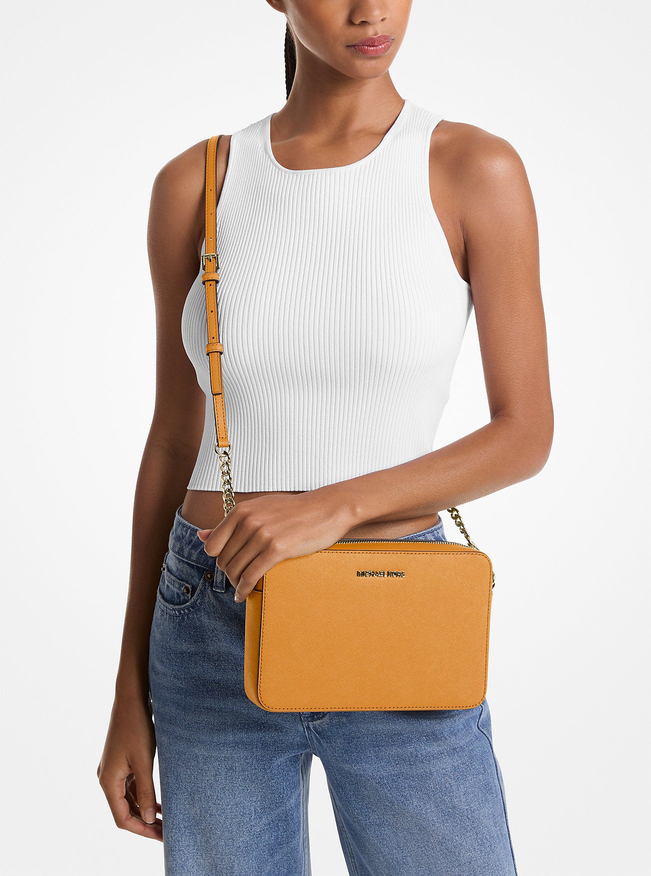 [READY STOCK MY][SPECIAL DEAL] Michael Kors JSI Large EW Crossbody in Pop Orange (35T8GTTC9L)
