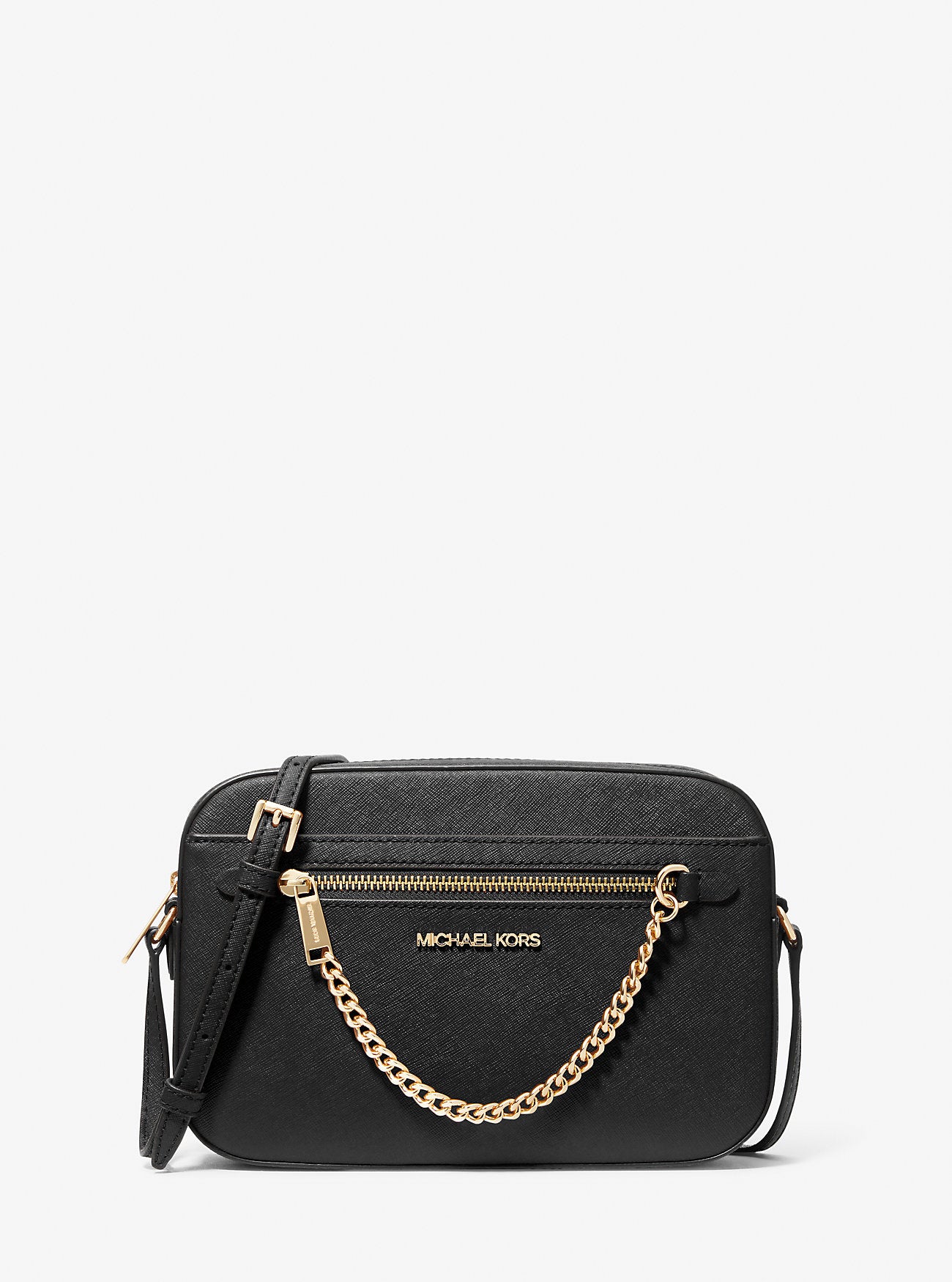 [INCOMING ETA 30 DAYS] Michael Kors Jet Set Item Large EW Zip Chain Crossbody in Black (GHW) (35S1GTTC7L)
