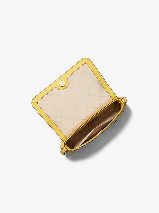 Michael Kors Jet Set Item Medium Convertible Pouchette in Signature Golden Yellow (35F3GTTU2B)