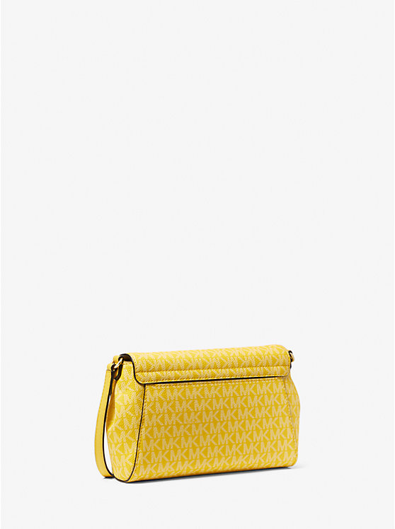 Michael Kors Jet Set Item Medium Convertible Pouchette in Signature Golden Yellow (35F3GTTU2B)