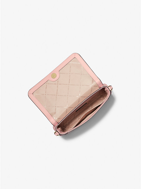 Michael Kors Jet Set Item Medium Convertible Pouchette in Signature Light Powder Blush (35F3GTTU2B)