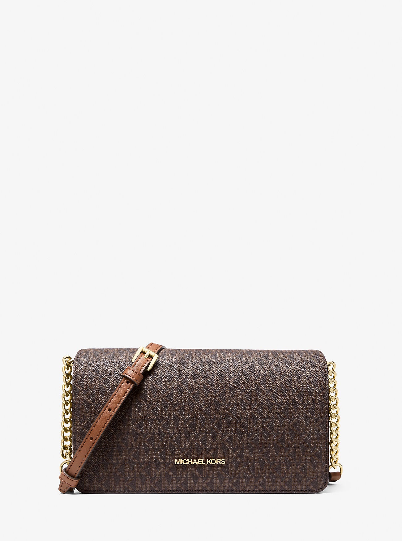 [INCOMING ETA 30 DAYS] Michael Kors Jet Set Medium Signature Logo Crossbody Bag in Signature Brown (35F5GTVC8B)
