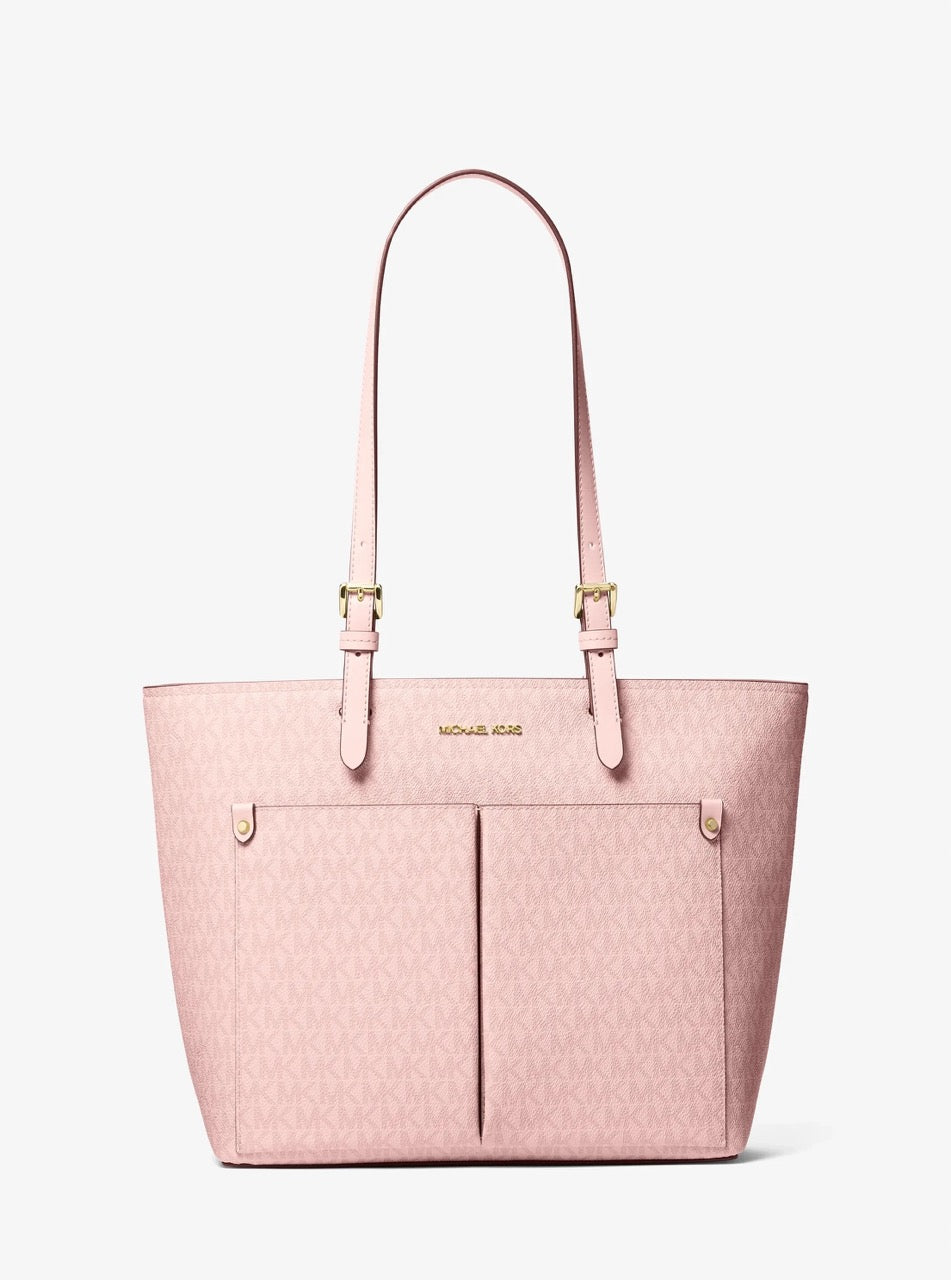[WEB EXCLUSIVE][INCOMING ETA 30 DAYS] Michael Kors Jet Set Medium Double Pocket Tote in Powder Blush (35S6GTVT8B)