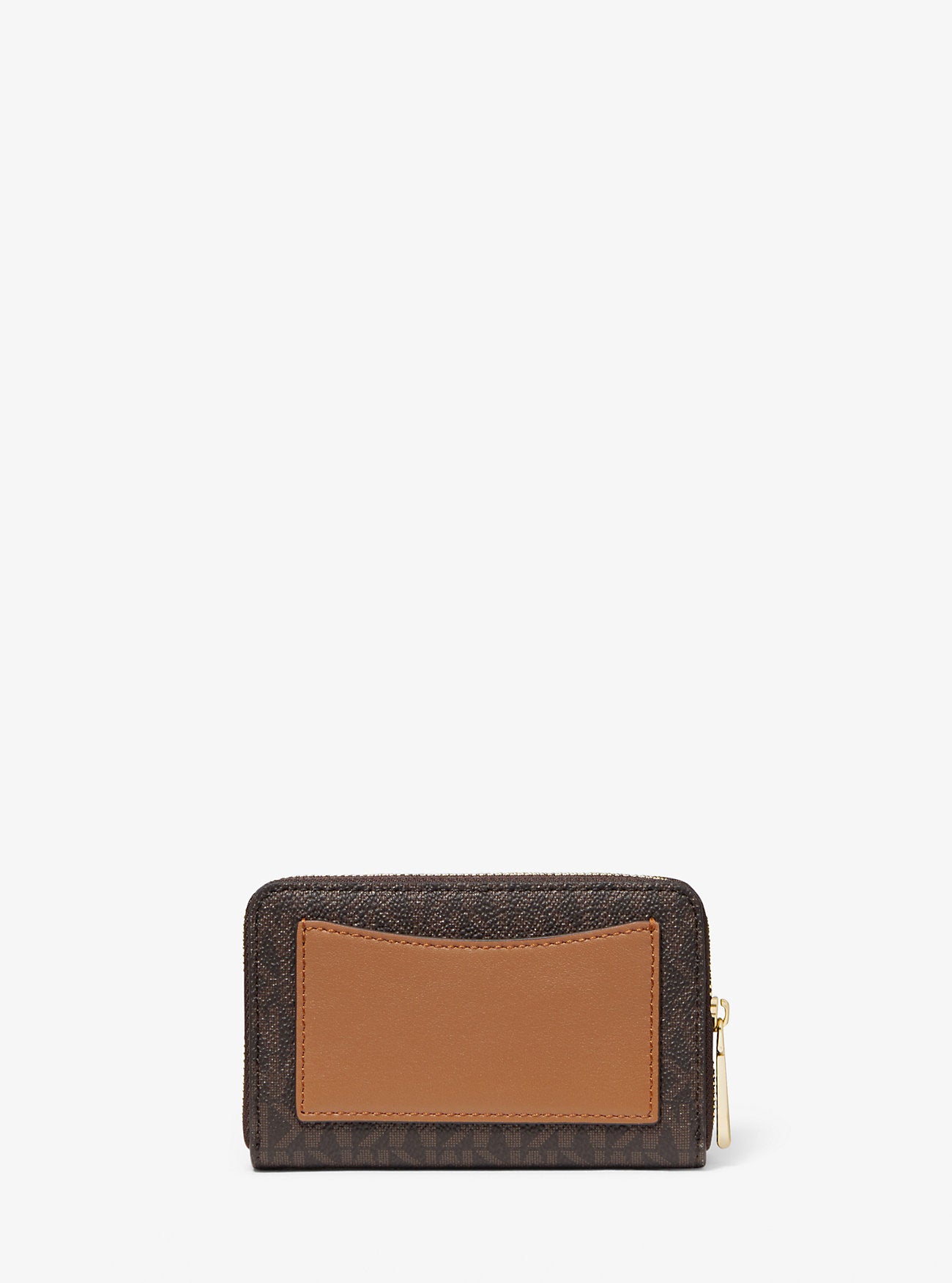 [READY STOCK MY] Michael Kors Jet Set Small ZA Card Case in Brown/Acorn (32F9GJ6D0B)