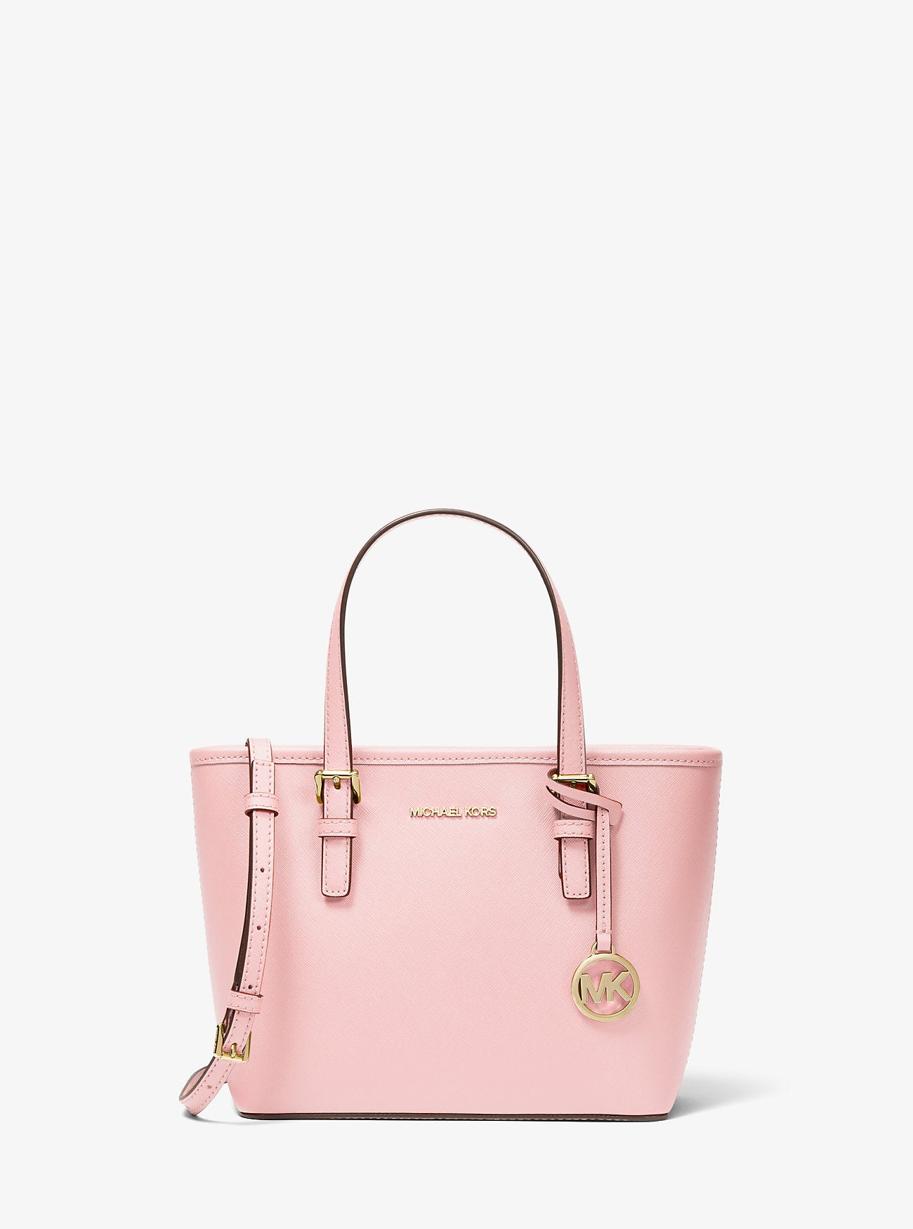 [INCOMING ETA 30 DAYS] Michael Kors JST XS Saffiano Leather Top-Zip Tote Bag in Powder Blush (35T9GTVT0L)
