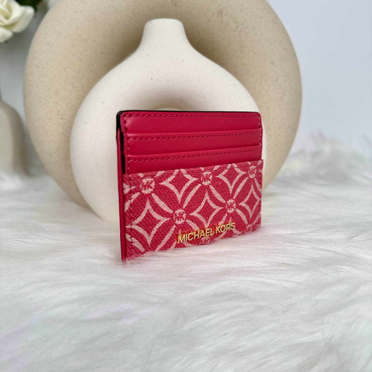 Michael Kors Jet Set Travel Large Card Holder in Light Berry Sorbet (35F4GTVD3J)