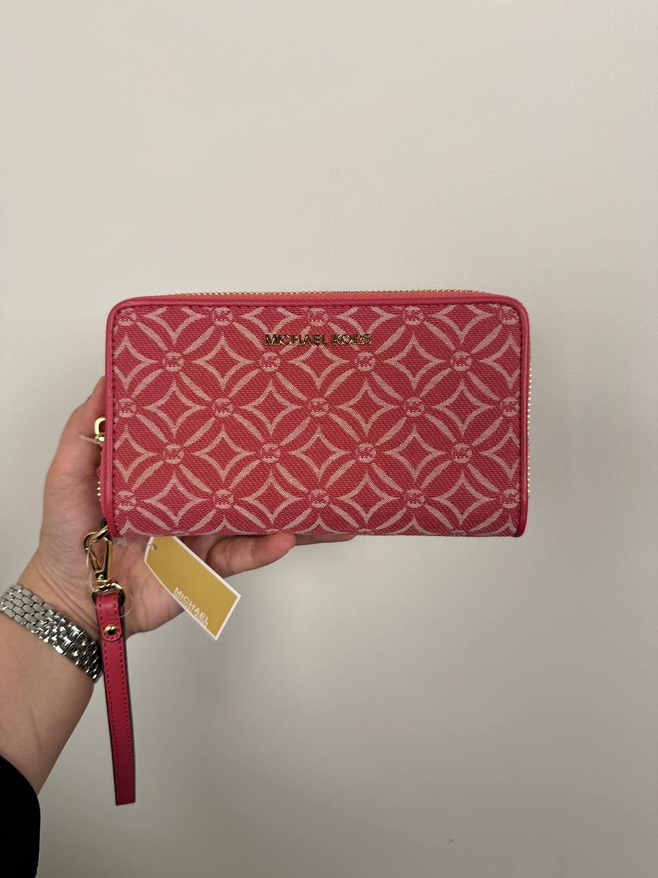 [INCOMING ETA 30 DAYS] Michael Kors JST Large Flat Mtftn Phone Case in Light Berry Sorbet (35S9GTVE3J)