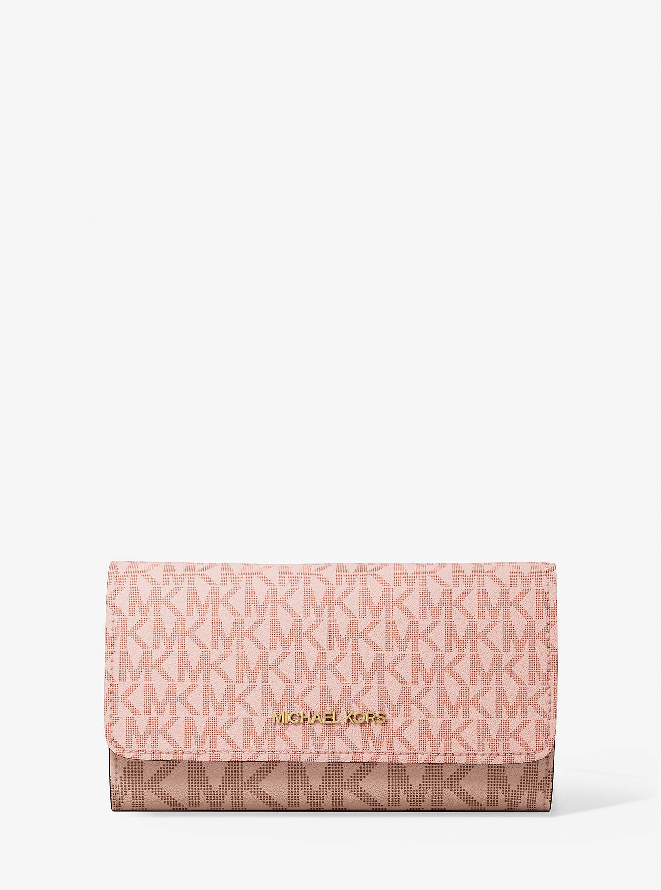 [INCOMING ETA 30 DAYS] Michael Kors Jet Set Travel Large Trifold in Signature Powder Blush Multi (35S5GTVF3B)