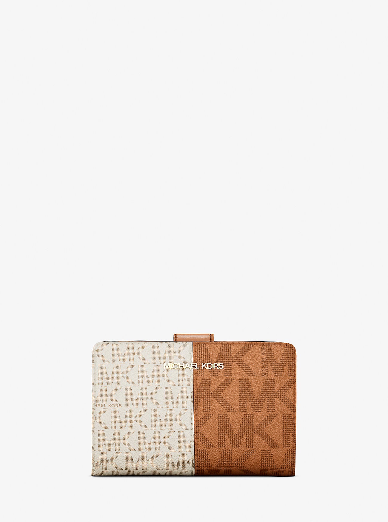 [READY STOCK MY] Michael Kors Jet Set Travel Medium Bifold Zip Coin Wallet in Deer Multi (35F4GTVF6B)