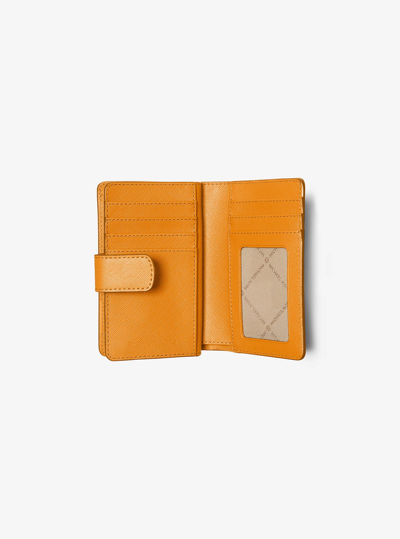 [READY STOCK MY] Michael Kors Jet Set Travel Medium Bifold Zip Coin Wallet in Pop Orange (35F7GTVF2L)