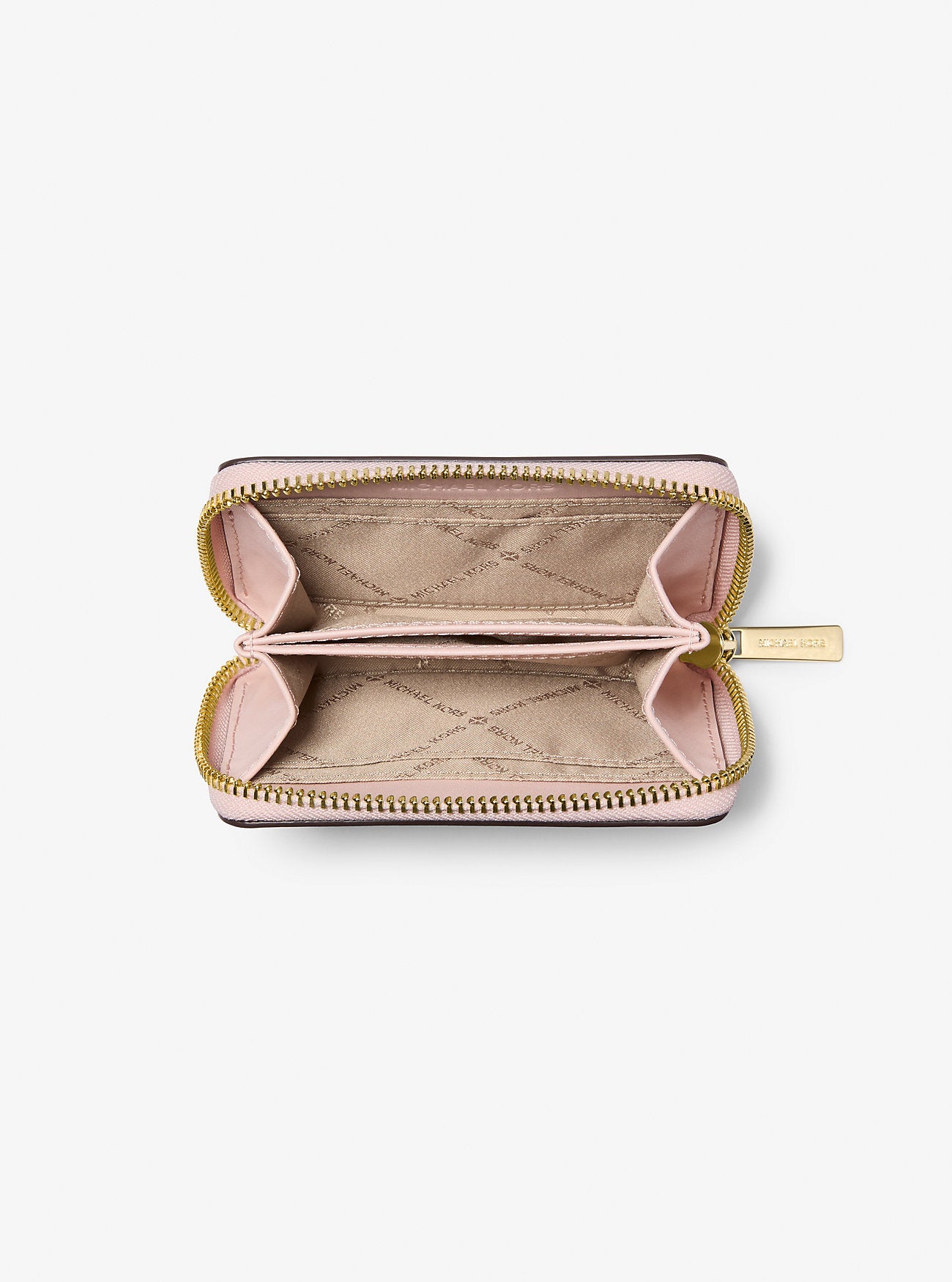 [READY STOCK MY] Michael Kors Jet Set Travel Medium Color-Block Wallet in Powder Blush (35S4GTVD8L)