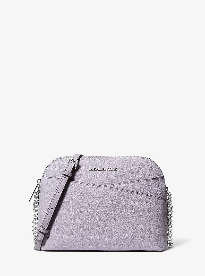 [READY STOCK MY] Michael Kors Jet Set Travel Medium Dome X-Cross Crossbody in Lilac (35F1STVC6B)