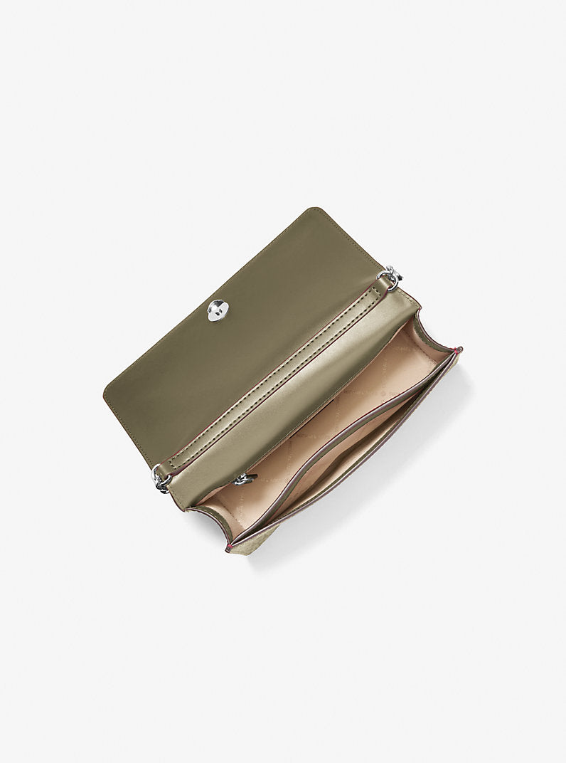 [READY STOCK MY] Michael Kors Jet Set Travel Medium Full Flap Crossbody in Olive (35F5STVC8V)