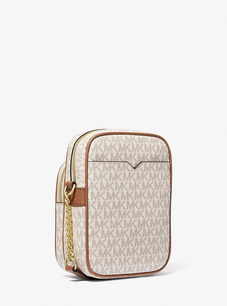[INCOMING ETA 30 DAYS] Michael Kors Jet Set Travel Medium Logo Crossbody Bag in Signature Vanilla (35F1GTVC2B)