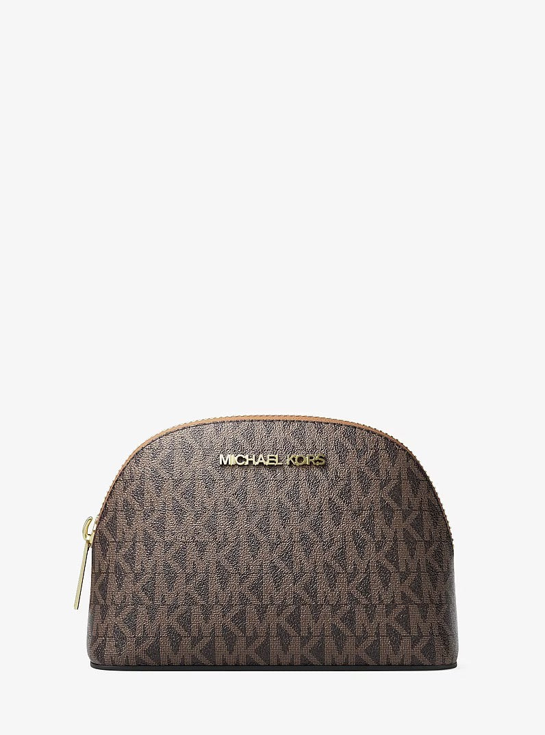 [READY STOCK MY] Michael Kors Jet Set Travel Medium Travel Pouch in Signature Brown (35T0GTVM2B)