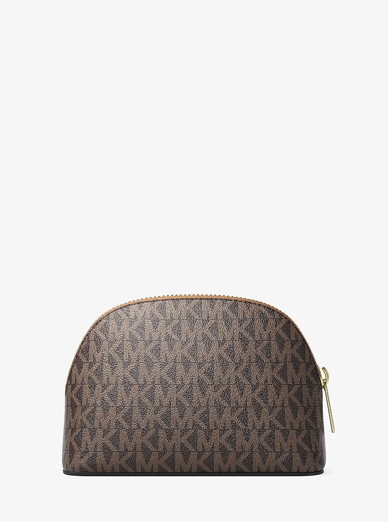 [READY STOCK MY] Michael Kors Jet Set Travel Medium Travel Pouch in Signature Brown (35T0GTVM2B)