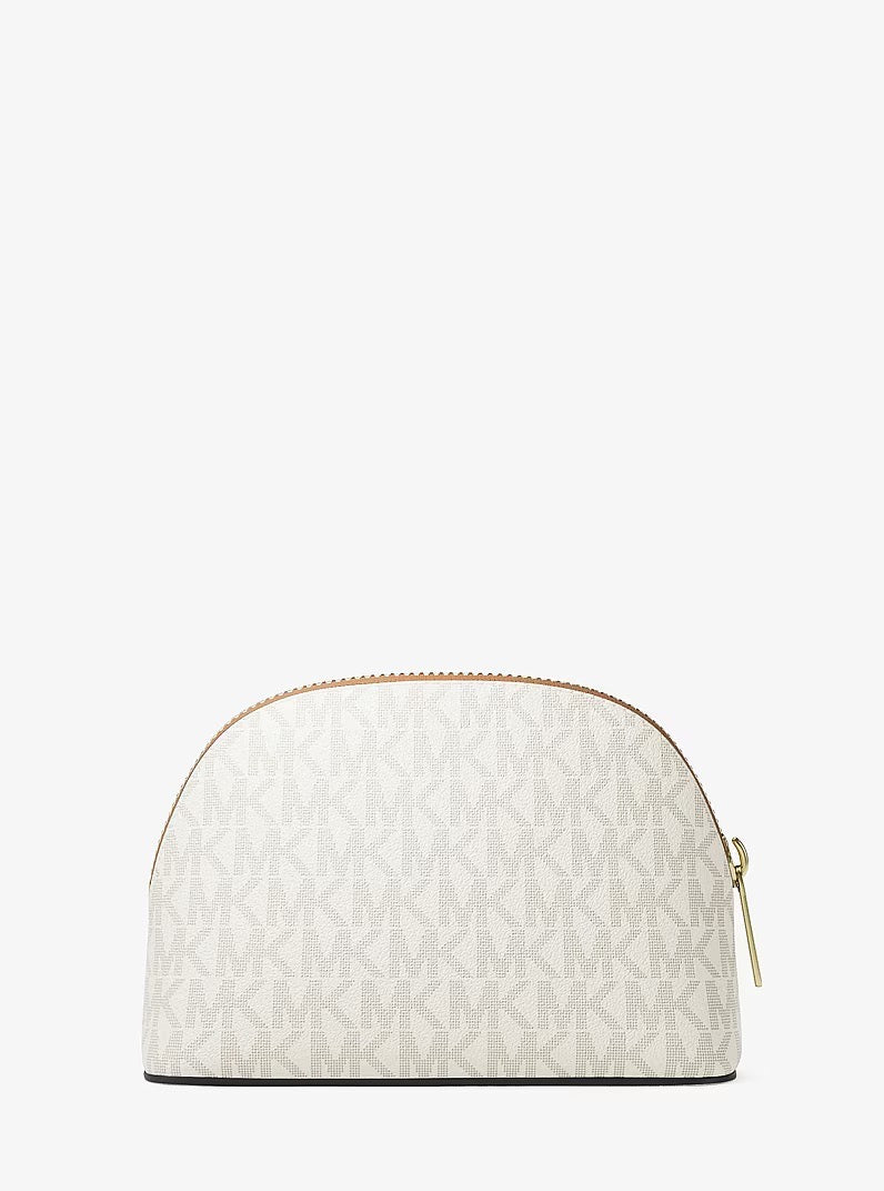 [READY STOCK MY] Michael Kors Jet Set Travel Medium Travel Pouch in Signature Vanilla (35T0GTVM2B)